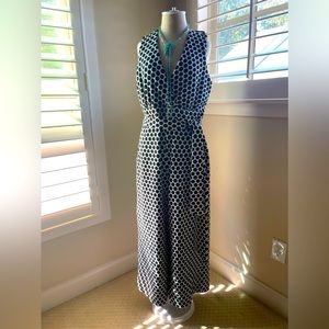 Eva Franco Polka dot knit jumpsuit from Anthropologie Large